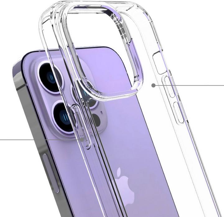 Produktbild Deltalabs Hybrid Hülle TPU Bumper mit Acryl Rückseite (Apple iPhone 14 Pro)