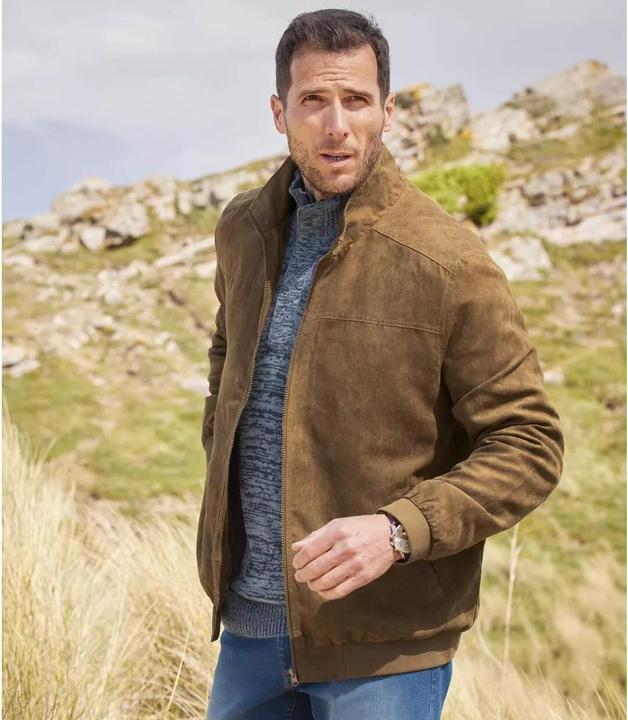 Image du produit Atlas For Men Veste aspect daim avec doublure polaire (4XL)