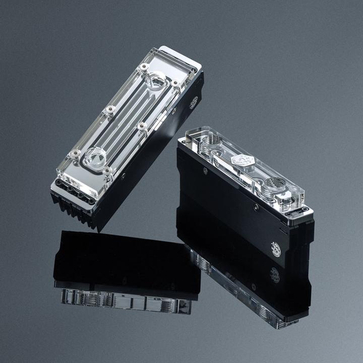 Actual product image Bitspower Memory cooler, DDR5, transparent double-sided - 2 DIMMS