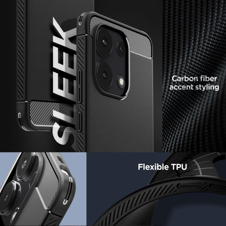 Actual product image Spigen Rugged Armor case for Xiaomi Redmi Note 13 4G / LTE - matte black (Xiaomi Redmi Note 13 4G)