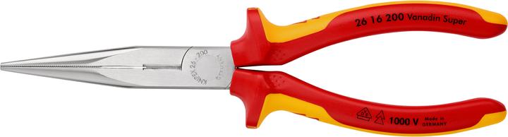 Produktbild Knipex Flachrundzange mit Schneide(Storchschnabelzange) 26 16 200 SB (200 mm)