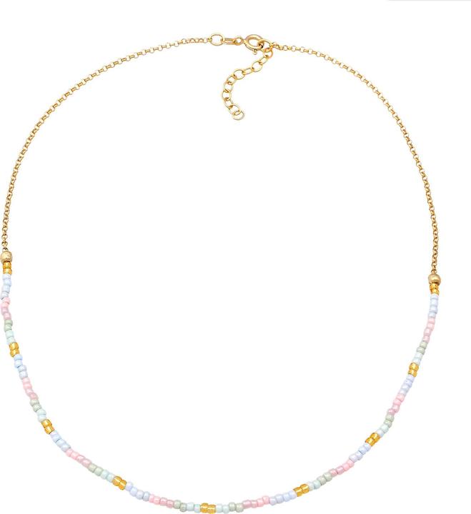 Immagine prodotto Elli Multicolore (Argento 925 placcato oro, Vetro, Nessuna pietra, Plastico, 36 cm)