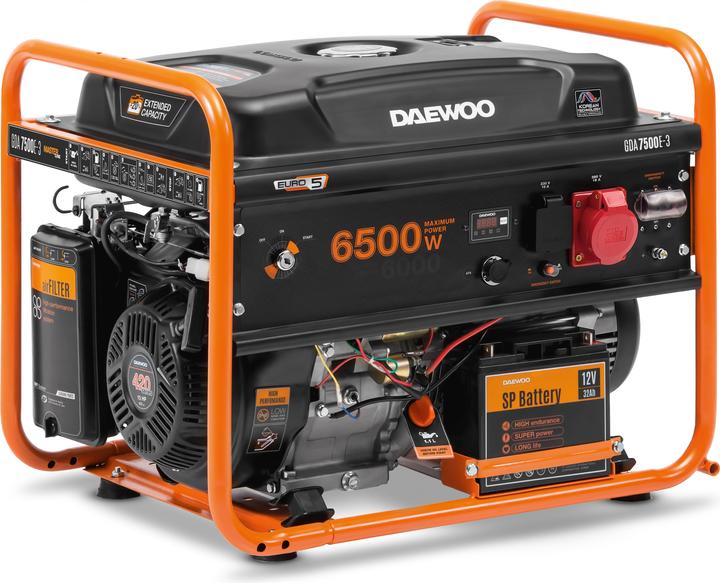 Produktbild Daewoo Power Products Benzin Stromerzeuger (6000 W, 30 l)