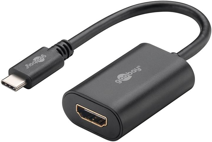 Actual product image Goobay USB-C to HDMI adapter (USB-C, 18 cm)
