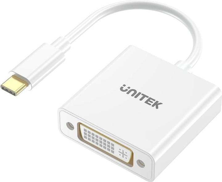Image du produit Unitek ADAPTATEUR USB-C-DVI 1080P@60HZ BIAŁY 15CM M/F (DVI, 15 cm)
