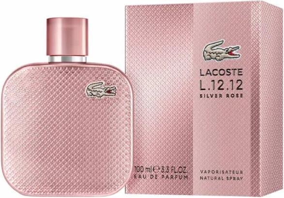 Actual product image Lacoste L.12.12 Silver Rose Eau De Parfum Spray 100ml (Eau de parfum, 100 ml)