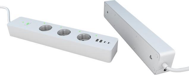 Produktbild Woox R6132 Intelligente Steckerleiste 3 AC-Ausgänge Type F (CEE 7/4) 1,5 m 4 3680 W Weiss (3 x, CEE 7/4, 1.50 m)