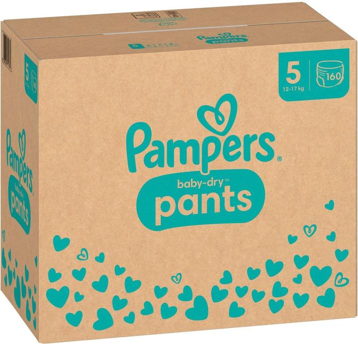 Actual product image Pampers Baby-Dry Pants (Size 5, Monthly box, 160 Piece)