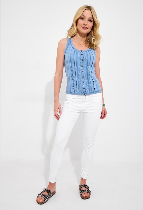 Actual product image Joe Browns Washed Denim Button Front Vest (10)