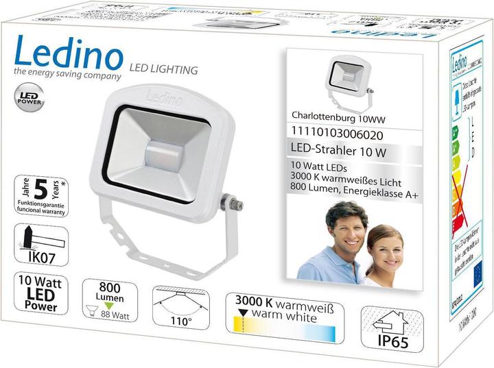 Produktbild Ledino LED-Strahler Charlottenburg (800 lm, IP65)