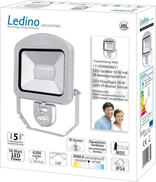 Immagine prodotto Ledino Faretto LED con sensore (4200 lm, IP54)
