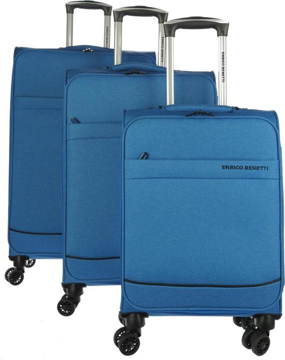 Enrico Benetti Dallas 3er Trolley Set Himmelblau