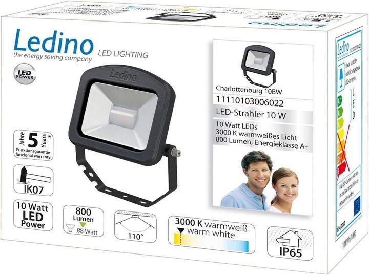 Actual product image Ledino LED spotlight Charlottenburg (800 lm, IP65)
