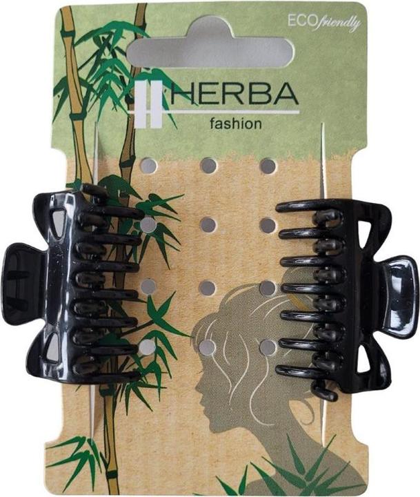 Produktbild Herba Ecofriendly Klammer, schwarz, 3.8 cm, 2 Stk (2 Stk.)
