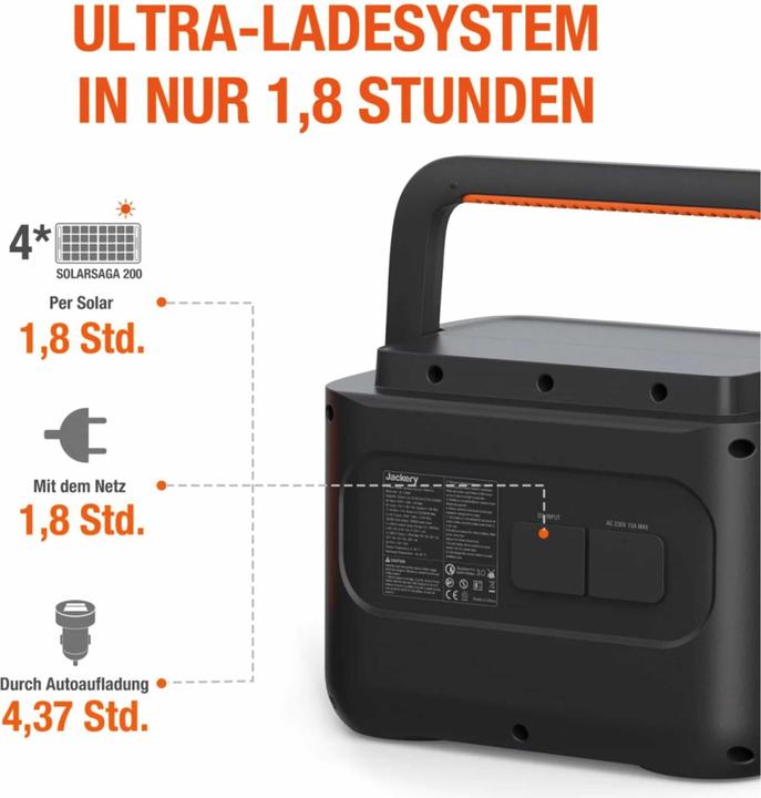Image du produit Jackery Explorer 1000 Pro (1002 Wh, 11.50 kg)
