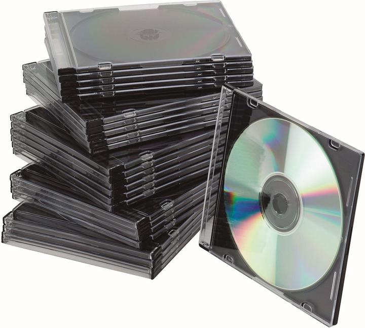 Produktbild Q-Connect CD/DVD Hüllen Slim-Case (25 Stück)