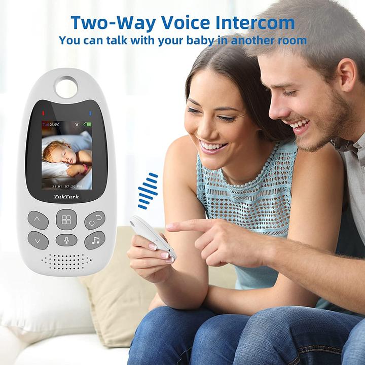 Immagine prodotto TakTark Baby Monitor con telecamera da 2 pollici (Video e audio, 260 m)