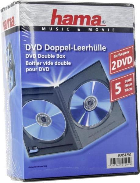 Image du produit Hama DVD double boîtier vide