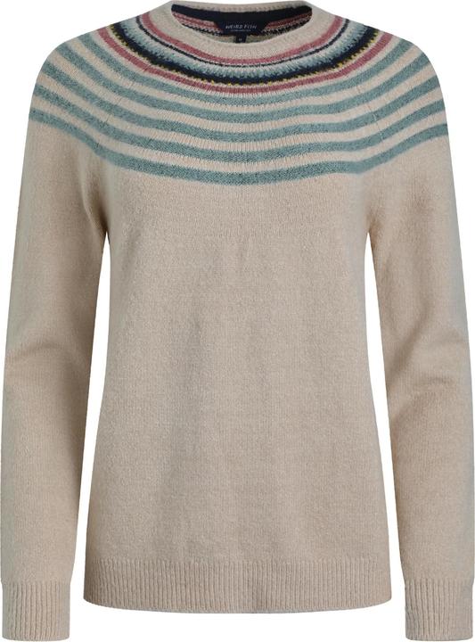 Actual product image Weird Fish Womens/Ladies Sinatra Patterned Knitted Jumper (38)