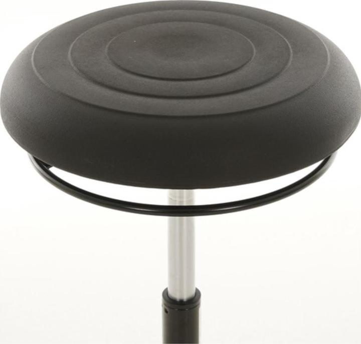 Produktbild Lotz Drehhocker Kunststoff-Tellerfuss Polyurethan-Integralschaum schwarz Sitzhöhenverstellung 510-700 mm