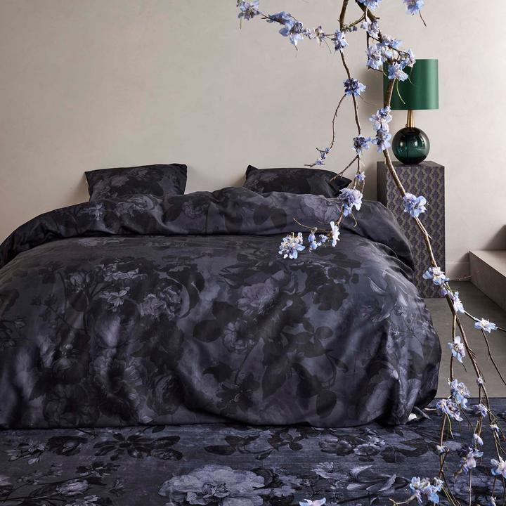 Actual product image Essenza Reversible bed linen "Floor Nightblue" (Duvet cover, 80x80 cm, 135x200 cm)