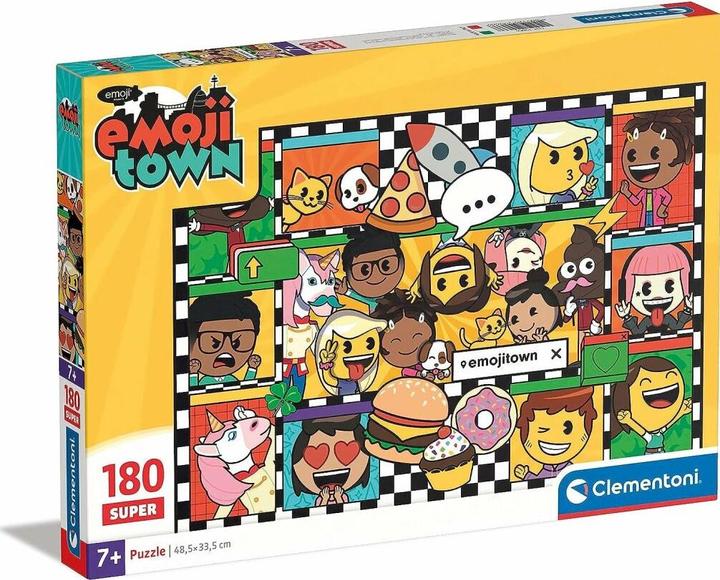 Actual product image Clementoni Puzzle Super Colour Emoji Town, 180 pieces. (180 pieces)