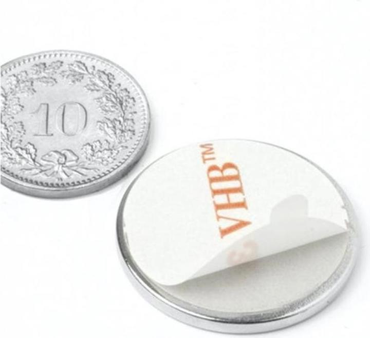 Image du produit Supermagnete Aimant de retenue 10 x 25 mm, autocollant (10 x)