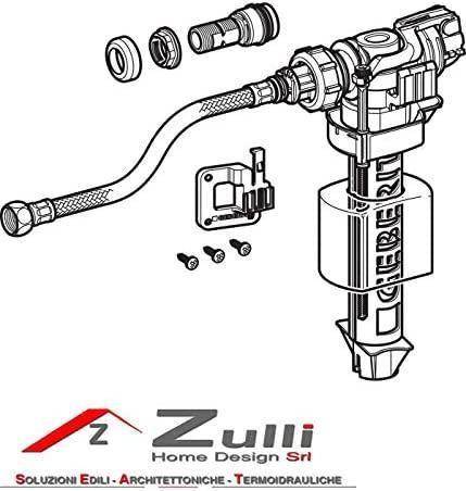 Produktbild Kolok Wheel Geberit type 380 filling valve, side water connection, 3/8 ", brass nipple
