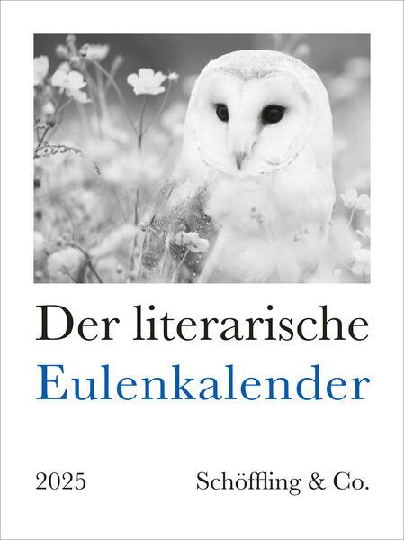 Actual product image The literary owl calendar 2025 (24 x 32 cm, Hardcover, German)