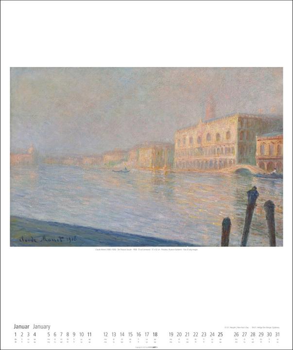 Produktbild Claude Monet Kalender 2026 (46 x 55 cm, Deutsch, Englisch)