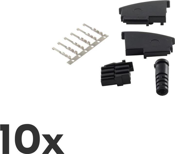 Image du produit Shiverpeaks ®-BASIC-S--10x téléphone TAE F-fiche, non monté, kit (Câble d'antenne)