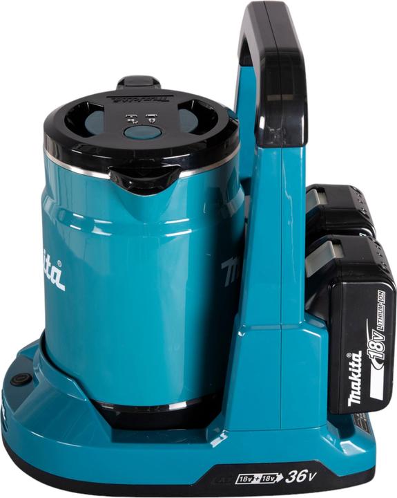 Produktbild Makita DKT 360 RT2 Akku Wasserkocher 36 V ( 2x 18 V ) 0,8 L + 2x Akku 5,0 Ah + Ladegerät (0.80 l)