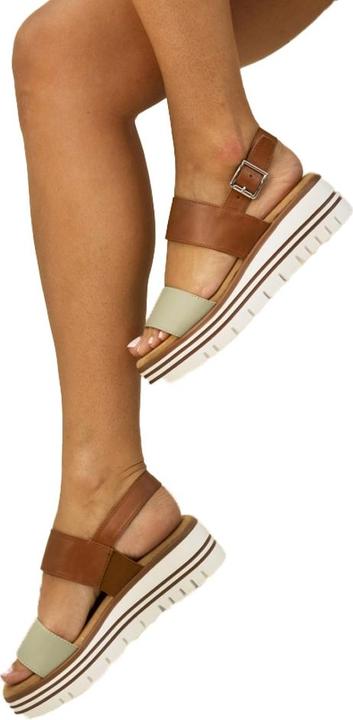 Actual product image Lunar Womens/Ladies Missy Tan Sandals (37)