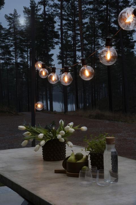 Actual product image Konstsmide 2337-800SP LED solar beer garden chain, remote-controlled (14.50 m)
