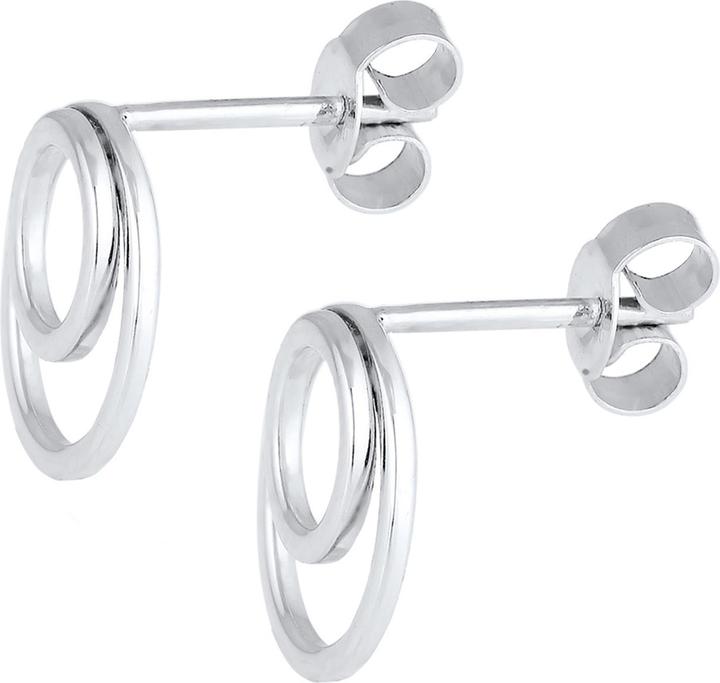 Immagine prodotto Elli Orecchini a cerchio Anelli Basic Geo Minimal Argento 925 (Argento 925)