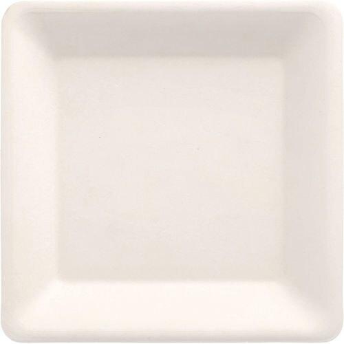 Produktbild Papstar 50 Teller, Zuckerrohr "pure" eckig 15,5 cm x 15,5 cm weiss (50 x)