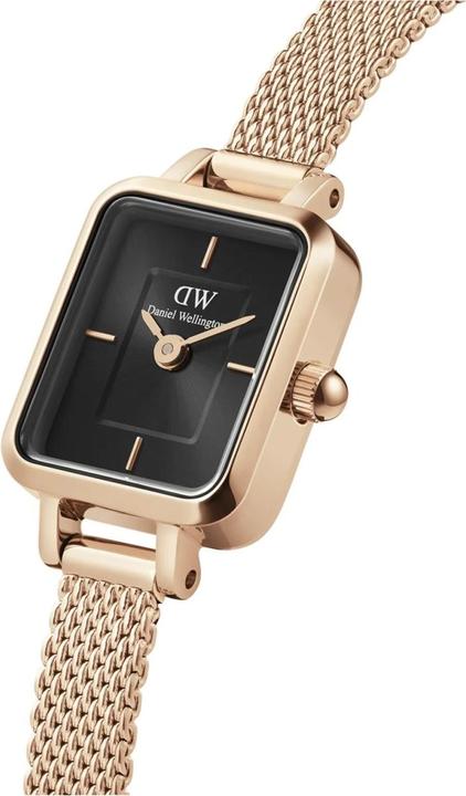 Immagine prodotto Daniel Wellington Quadro Mini Melrose Onyx Oro Rosa (Orologio da polso analogico, 15.40 mm)