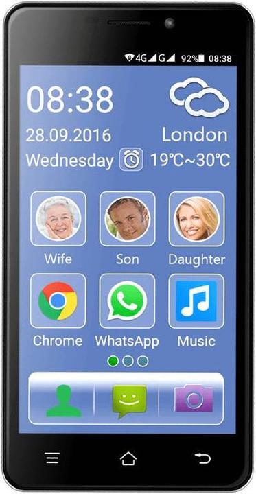 Image du produit Switel eSmart M2 (8 Go, Noir, 5", Double SIM hybride, 8 Mpx, 4G)