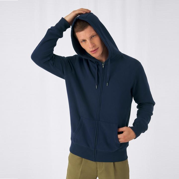 Immagine prodotto B&C Felpa con Cappuccio e Zip Intera Uomo (XS)