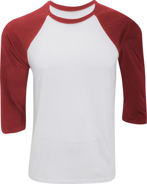 Bella Canvas Canvas Baseball TShirt 34Ärmel (XXL)