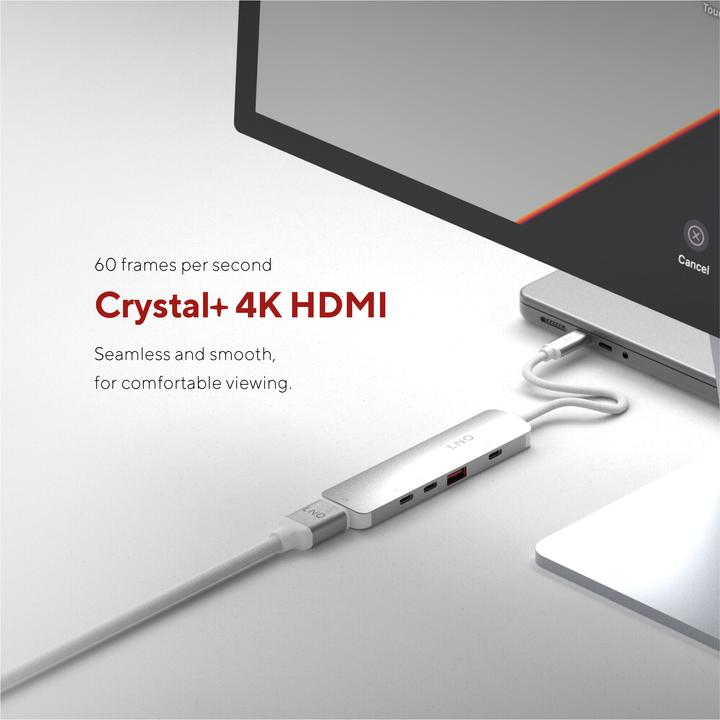 Produktbild LINQ Connects 5in1 PRO USB-C Multiport Hub 140W (USB-C, 5 Ports)