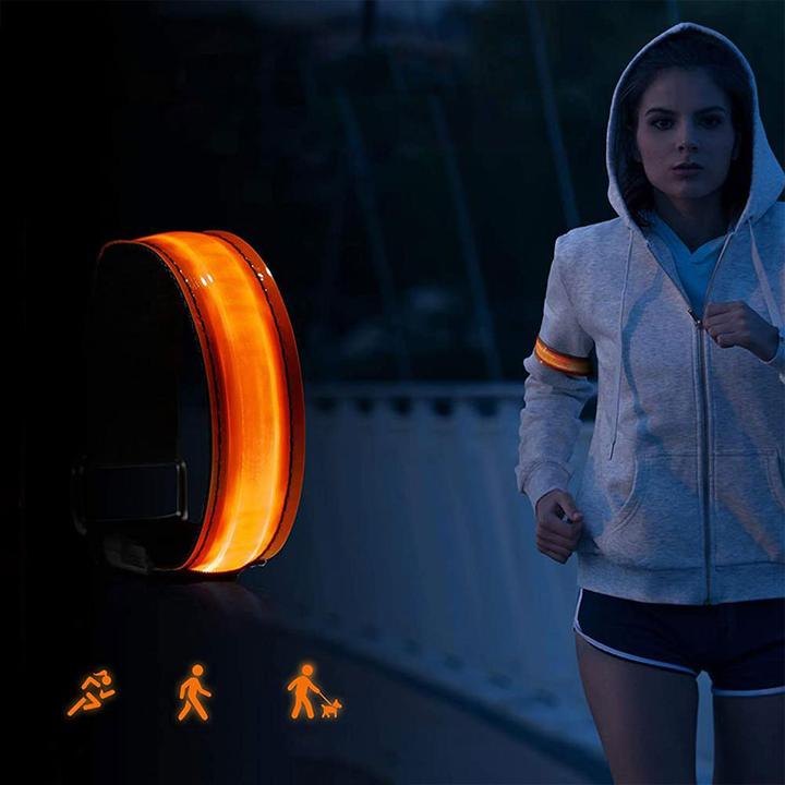 Actual product image Stride Aufladbares USB Leuchtarmband für Kinder / Erwachsene zum Sport