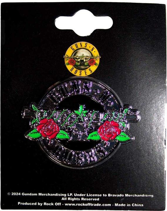 Actual product image Guns N Roses Circle Logo Badge