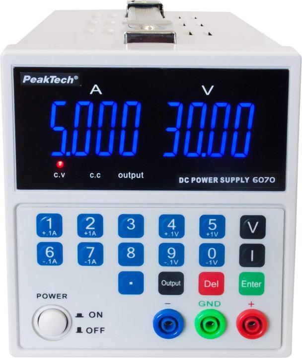 Produktbild Peaktech Labornetzgerät 1 Kan....30 VDC VDC 5 A (6070)