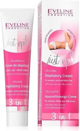 Immagine prodotto Eveline Just Epil 3In1 Crema Ultra-Delicata è una crema per l'epilazione delle mani e dell'area bikini 125Ml (125 ml, 1 x)