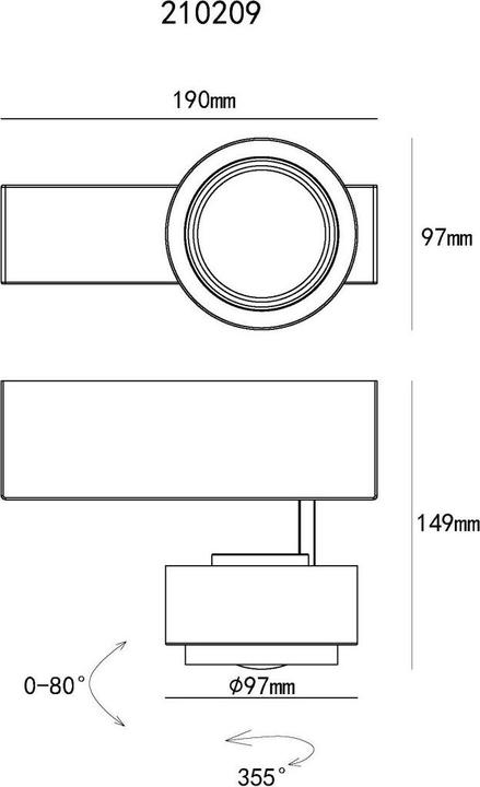 Produktbild Globo Deckenlampe TIMO, Beton grau, 55011D1