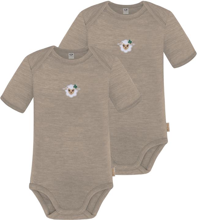 Normani 2er Set Baby Merino Body Kurzarm „Tauranga" - 9285
