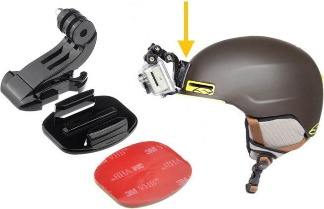 Actual product image Hermex HERO 5 / 4 / 3+ / 3 / 2 / 1 compatible J Hook Buckle Quick Release J-Adapter + Flat Bracket K... (1, 3, 4, hero 5)