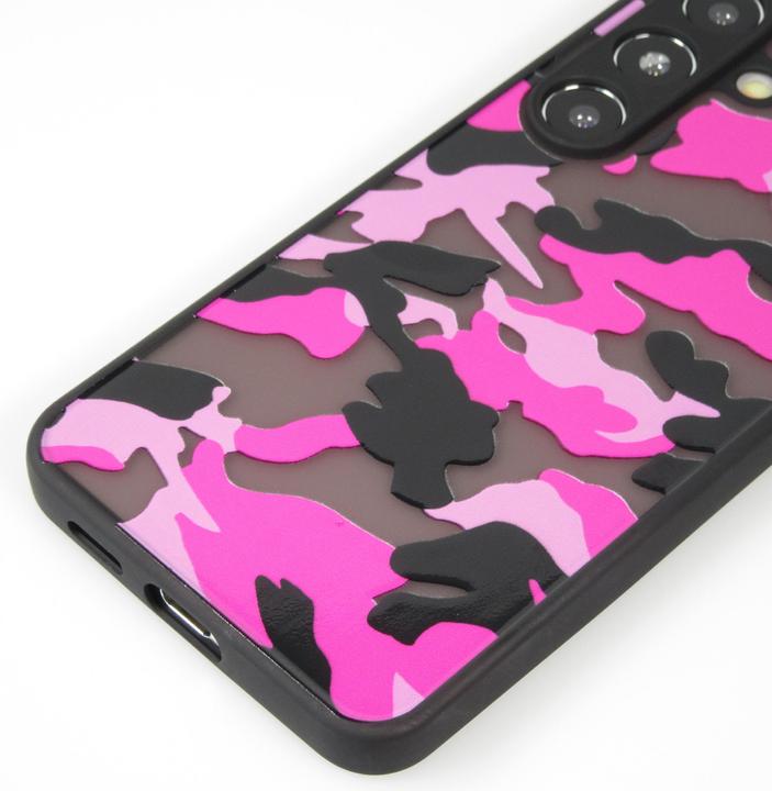 Produktbild PhoneLook Hülle Semi Transparent blurry Design Camouglage t (Samsung Galaxy S24)