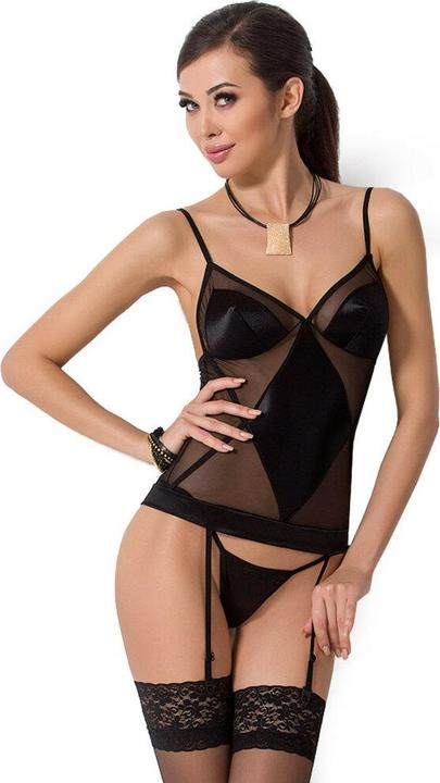 Actual product image Passion Woman Ana Corset Black Size S/M (S/M)